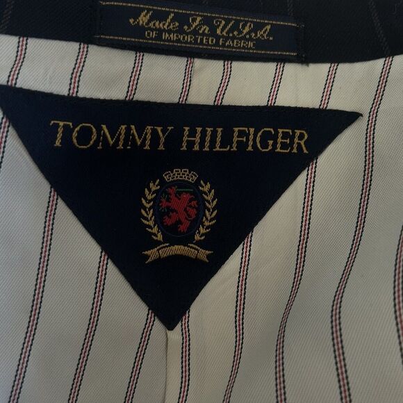 Tommy Hilfiger Mens 100% Wool Suit Separate Two Button 44L Blazer Jacket 36X30 - Picture 9 of 16